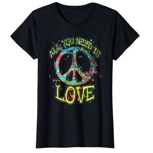 Graphic Retro Woman’s “All You Need is Love” Tee